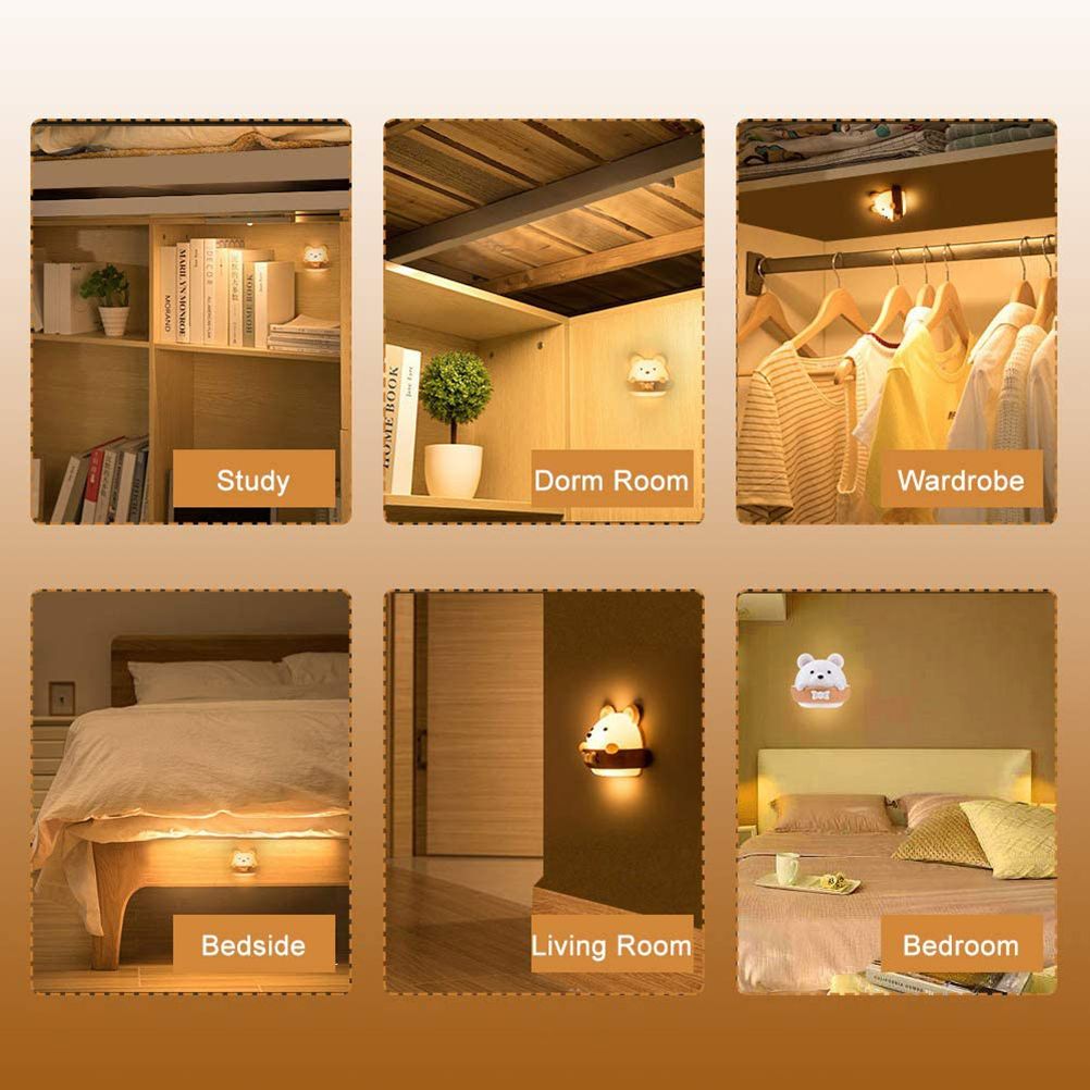 Punch Free LED Night Light Remote Control Night Light Eye Protection Kids Night Light for Bedroom — image 5