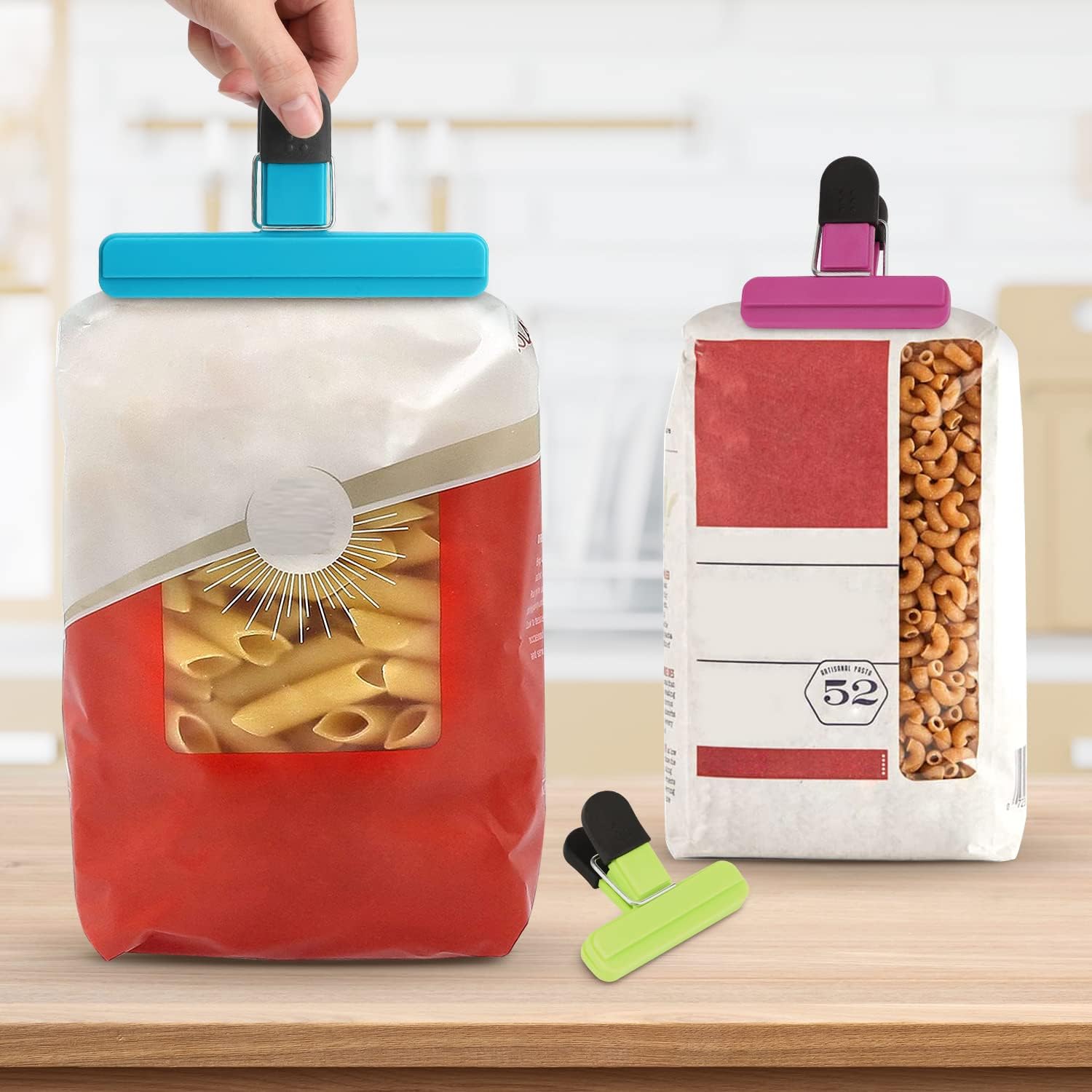 Potato chip clips - 8-pack - Food clips - Bag opening clips - For food storage - Snack preservation - Bag sealing clips - Moisture-resistant sealing clips — image 3