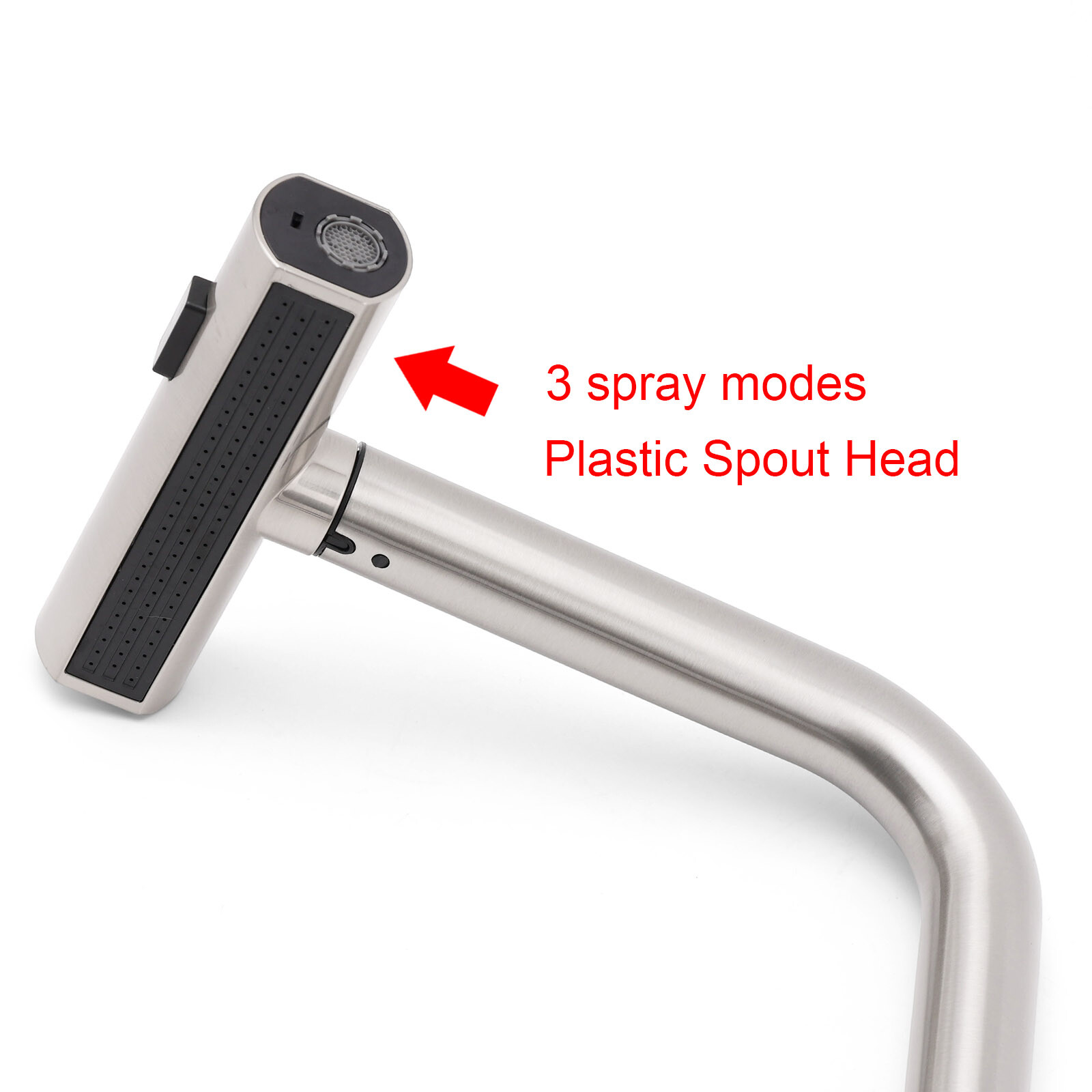 Brushed Nickel 3-Mode Kitchen Mixer Pull Out Down Sink Laundry Faucet Tap WELS — image 6