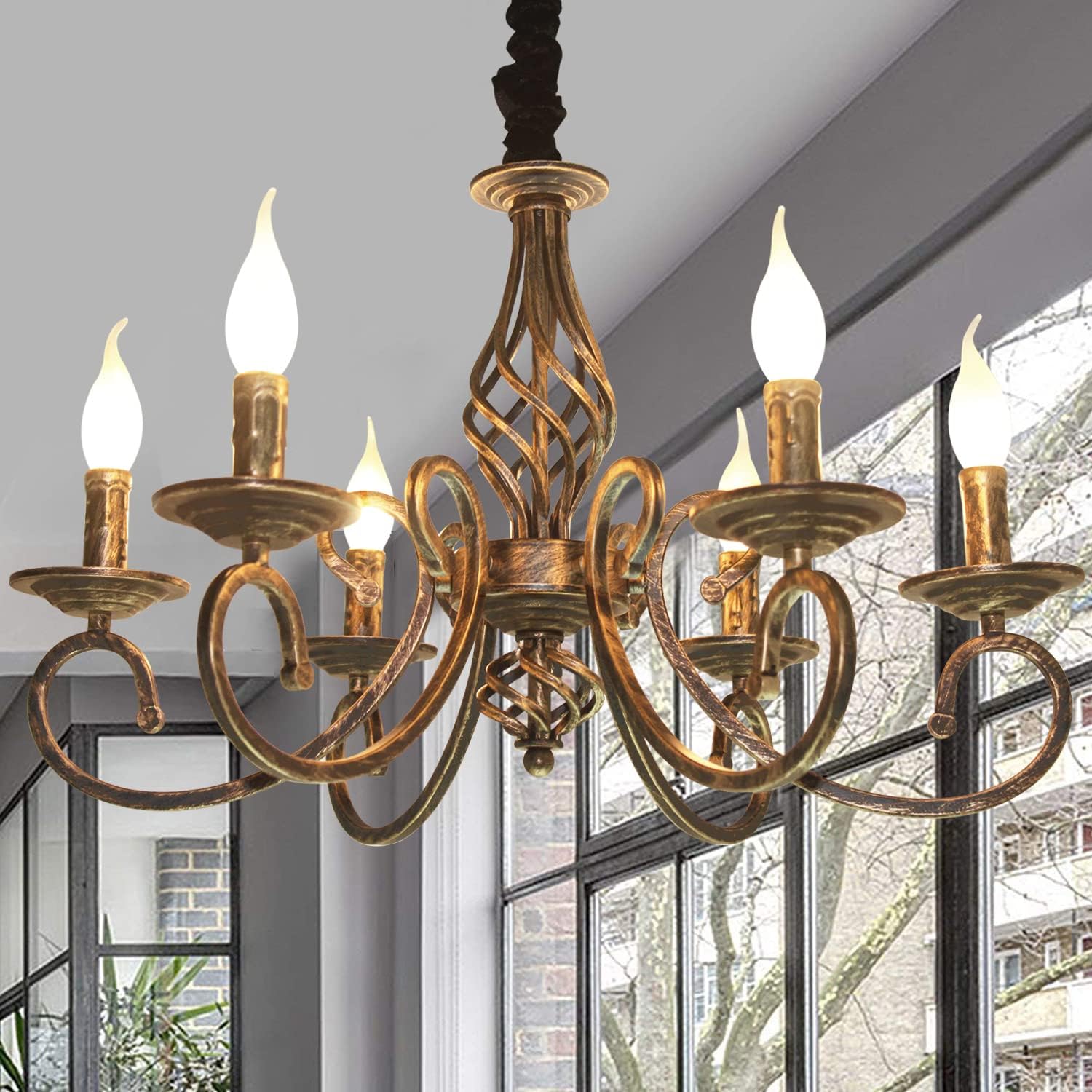 Rustic Chandeliers,6 -Light, French Country