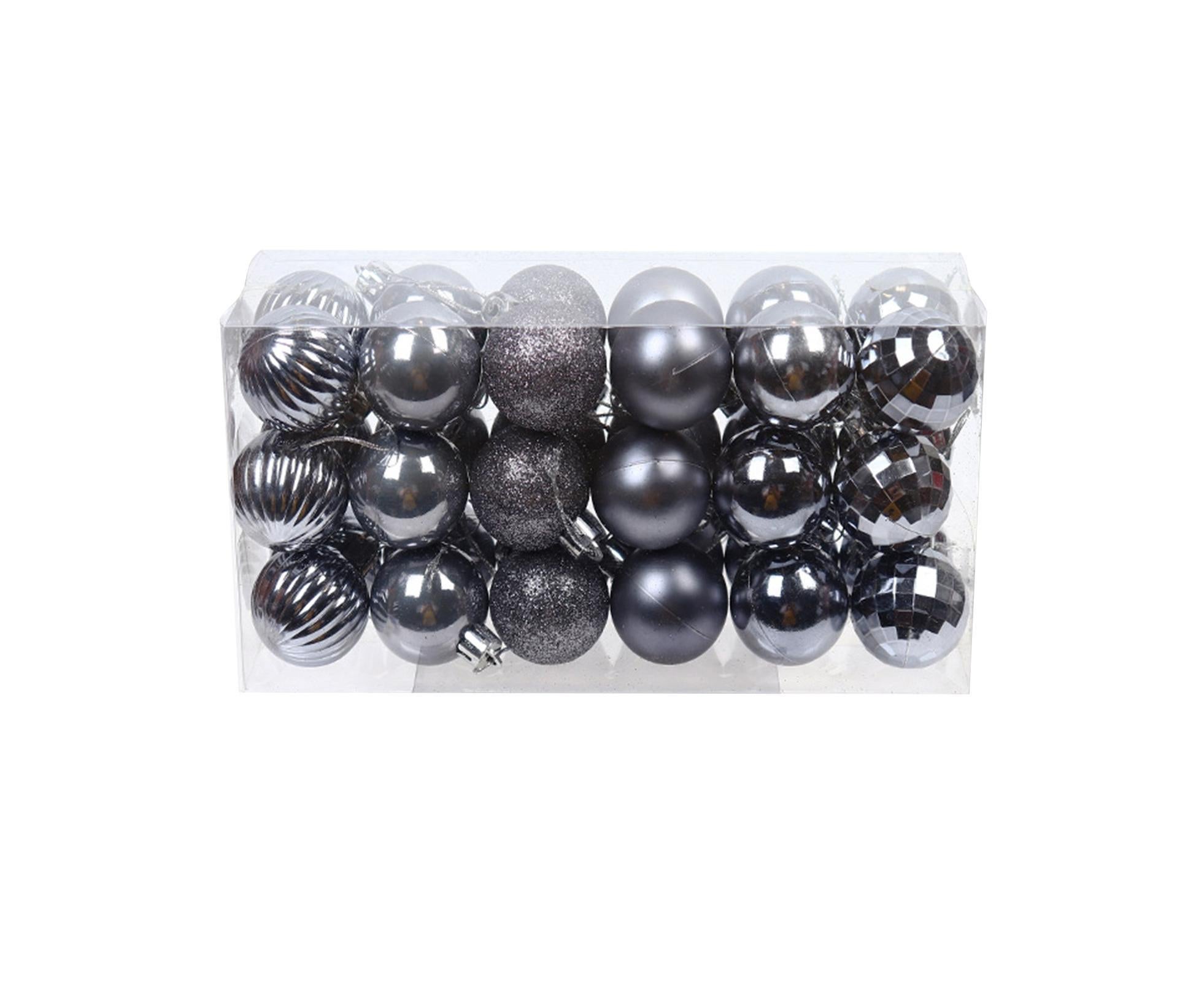 36Pcs/Box Christmas Ball-Iron Grey