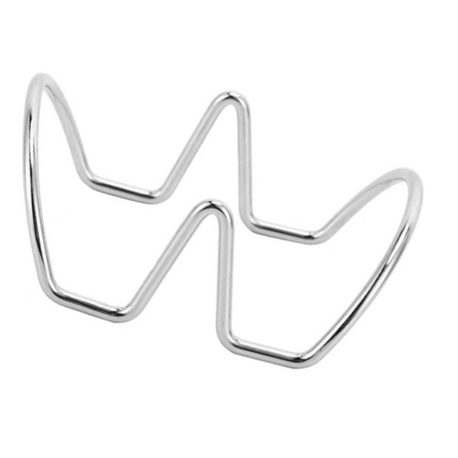 Taco Holder U Shaped Taco Rack Stainless Steel Taco Shell Stand Up Holder for Baking Party Gathering 2 Grid — image 2
