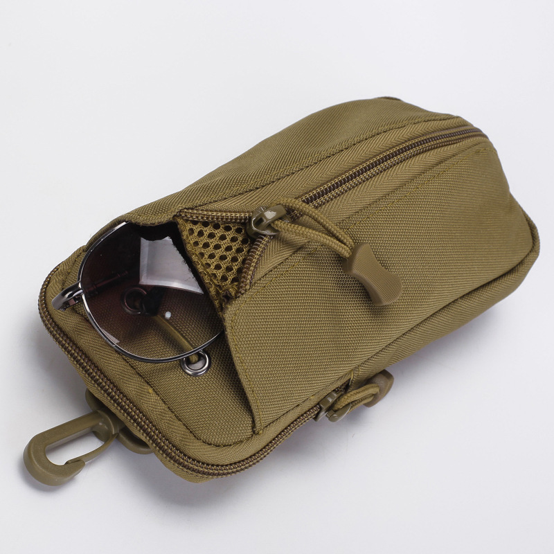 Green Multi-Functional Outdoor Water Bottle & Phone Pouch – Tactical Zippered Waist Pack for Travel, Hiking, and Daily Use — image 2