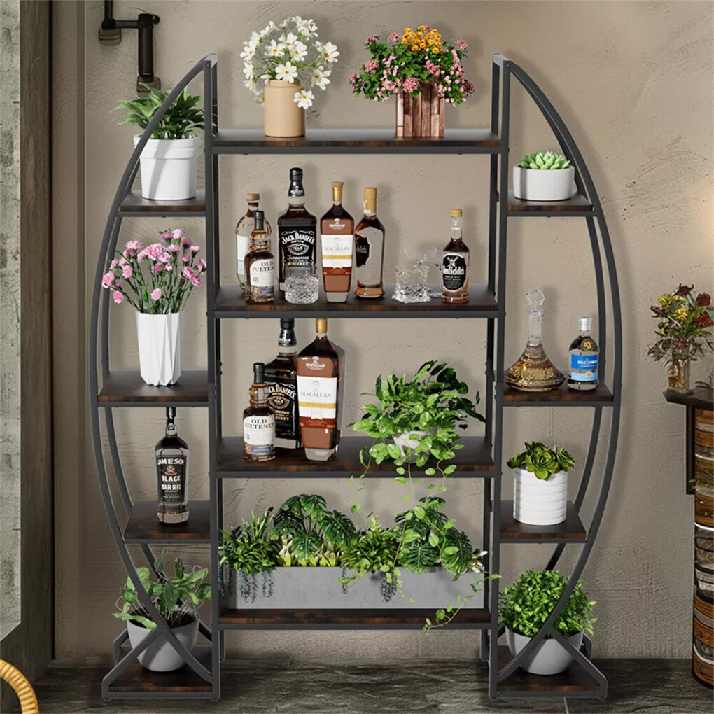 8 Tier Jumbo Plant Stand Vase Shape Flower Bonsai Pot Display Rack Indoor Outdoor — image 3