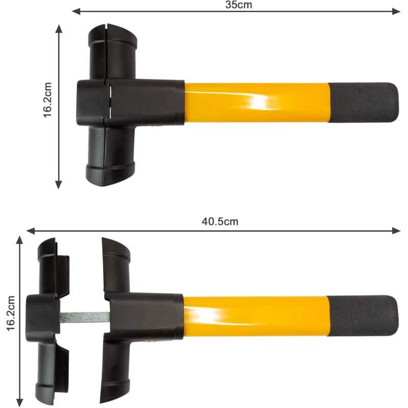 Universal Vehicle Security Steering Wheel Lock Car Anti-Theft Security Protection — image 4
