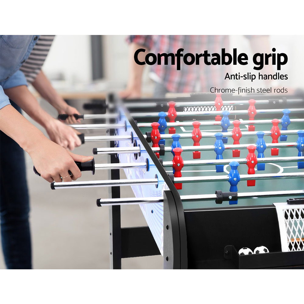 4FT Soccer Table Foosball Football Game Home Family Party Gift Playroom Blue — image 5