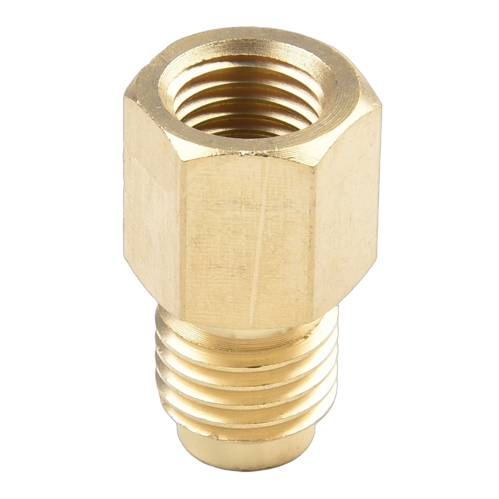 R134A A/C Can Tap With Tank Adapter For 1/4" And 1/2" Ac Charging Hoses 1/2/'/' Acme Female 1/4/'/' Sae Male For Direct Connection As Shown — image 5