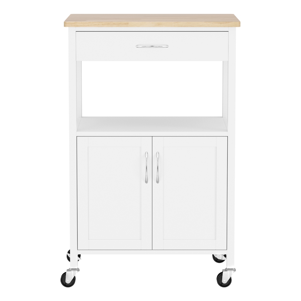 Artiss Kitchen Island Trolley Rolling Serving Cart Storage Drawer Cupboard 60cm โ image 4