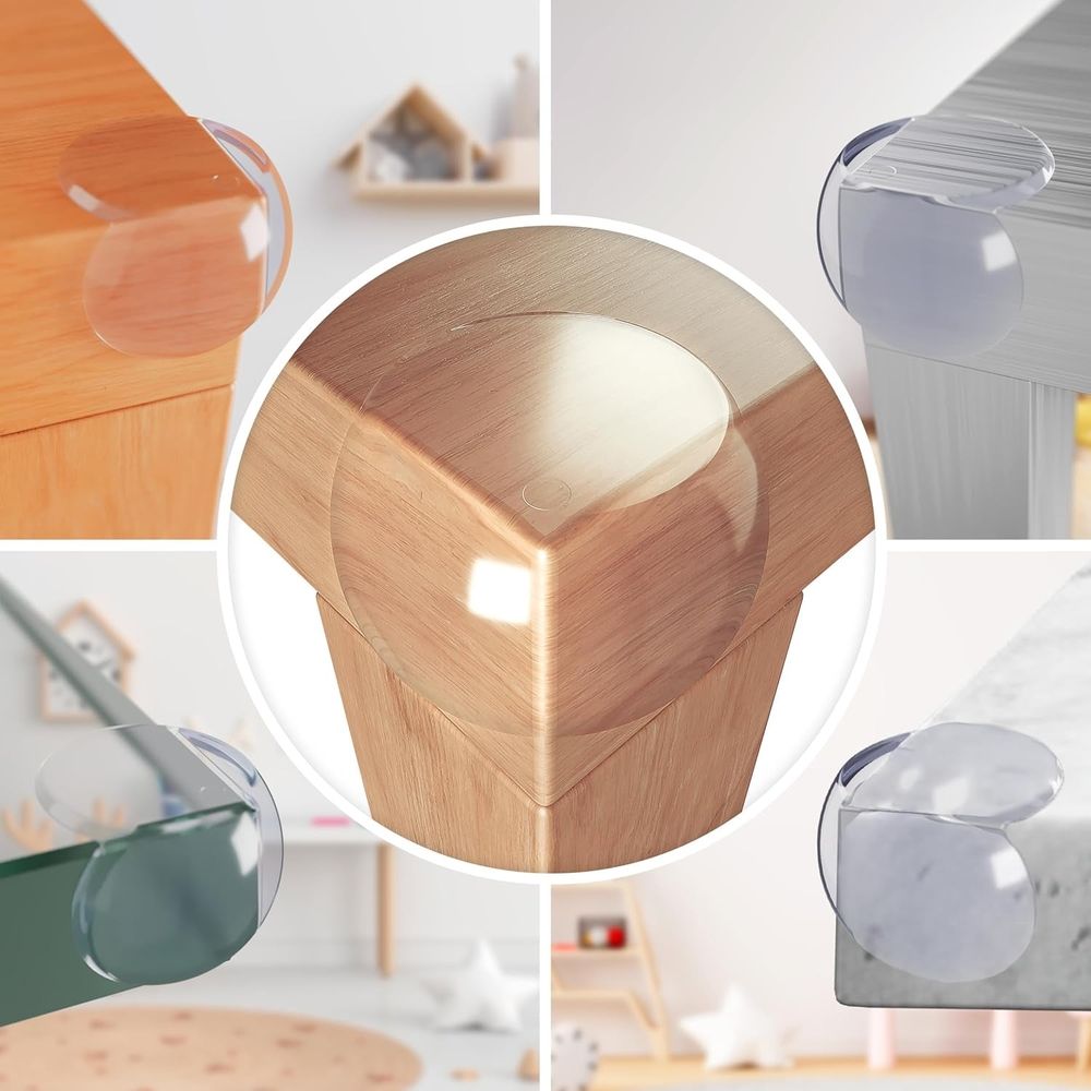 Corner Protector Baby – Table Edge Protectors and Safety Covers for Kids, Clear Child Proof Corner Guards for Furniture, Cabinets, Coffee Tables, and Sharp Corners (24 Pack)