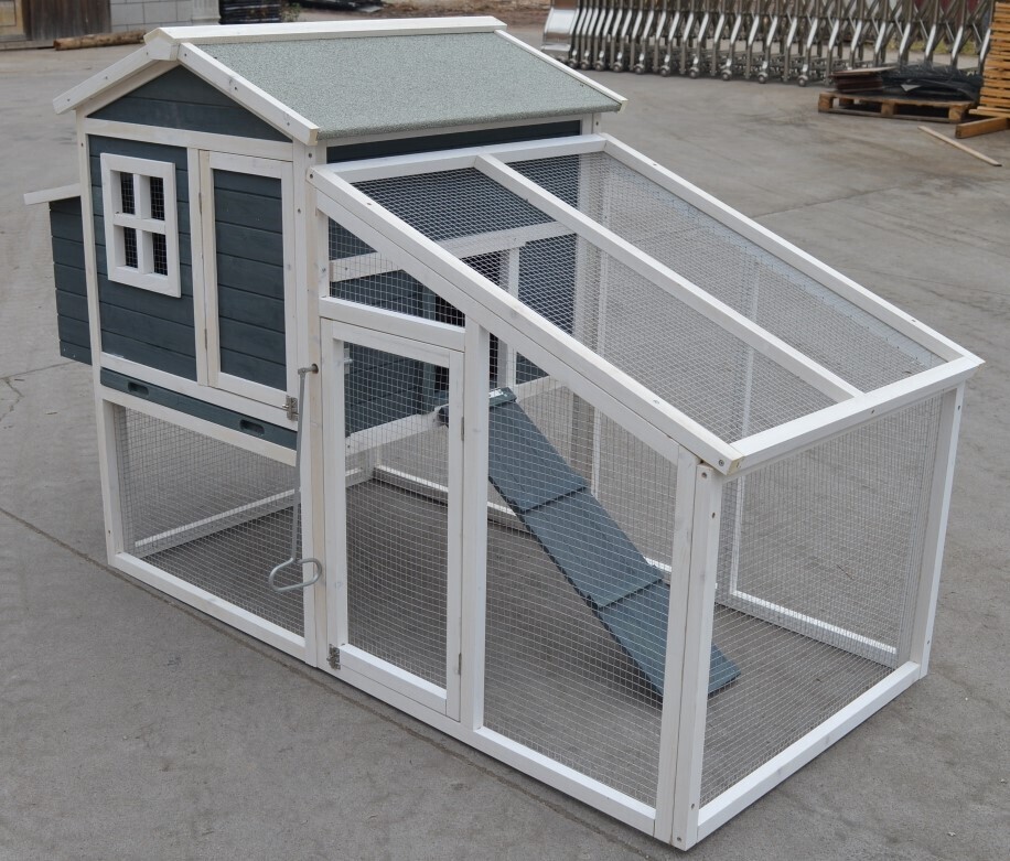 YES4PETS Large Chicken Coop Rabbit Guinea Pig Hutch Ferret House Chook Hen House Run — image 6