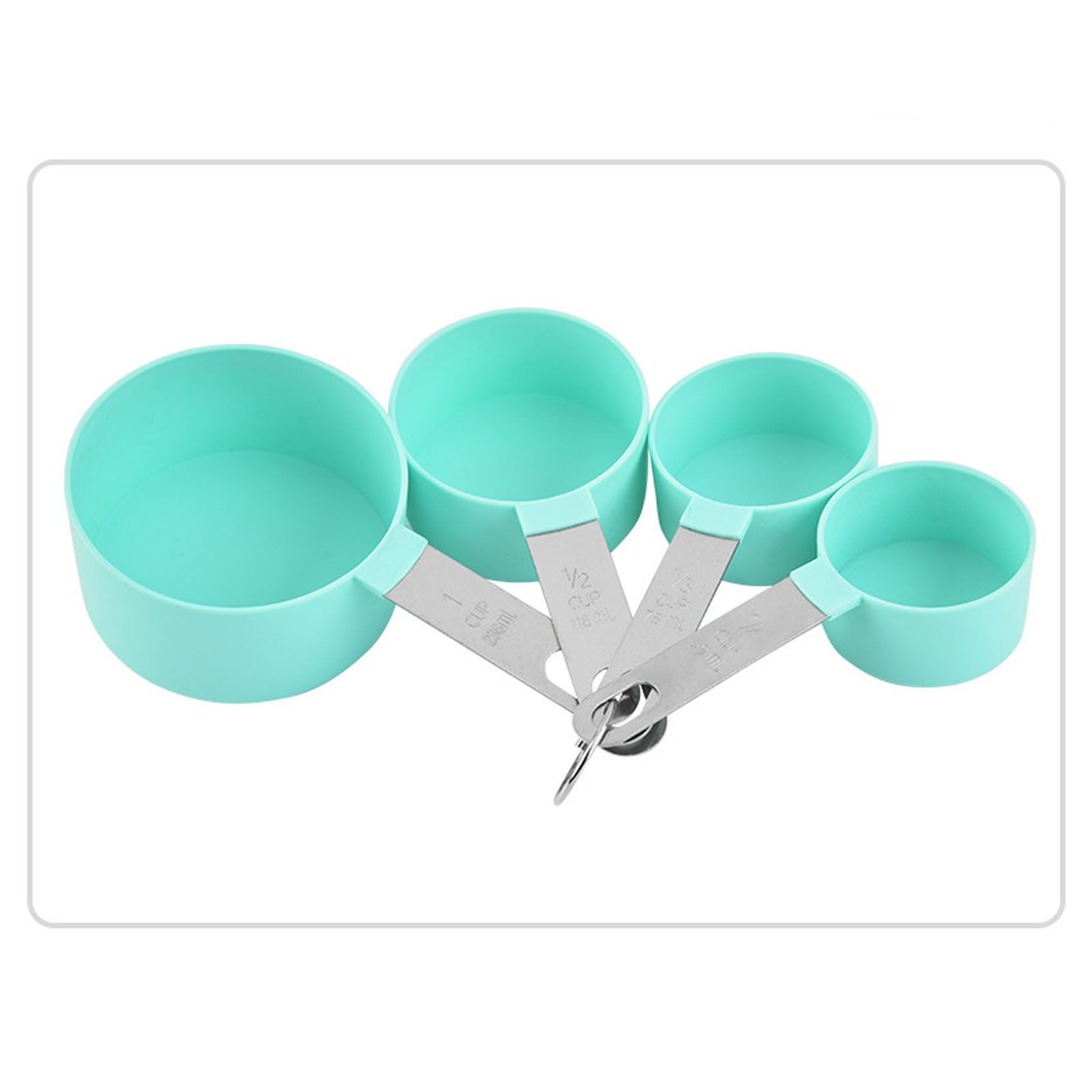 Measuring Cups Spoons Green PP 403 Stainless Steel Hanging Hole Design Double Scale Easy Cleaning Measuring Tablespoon โ image 4