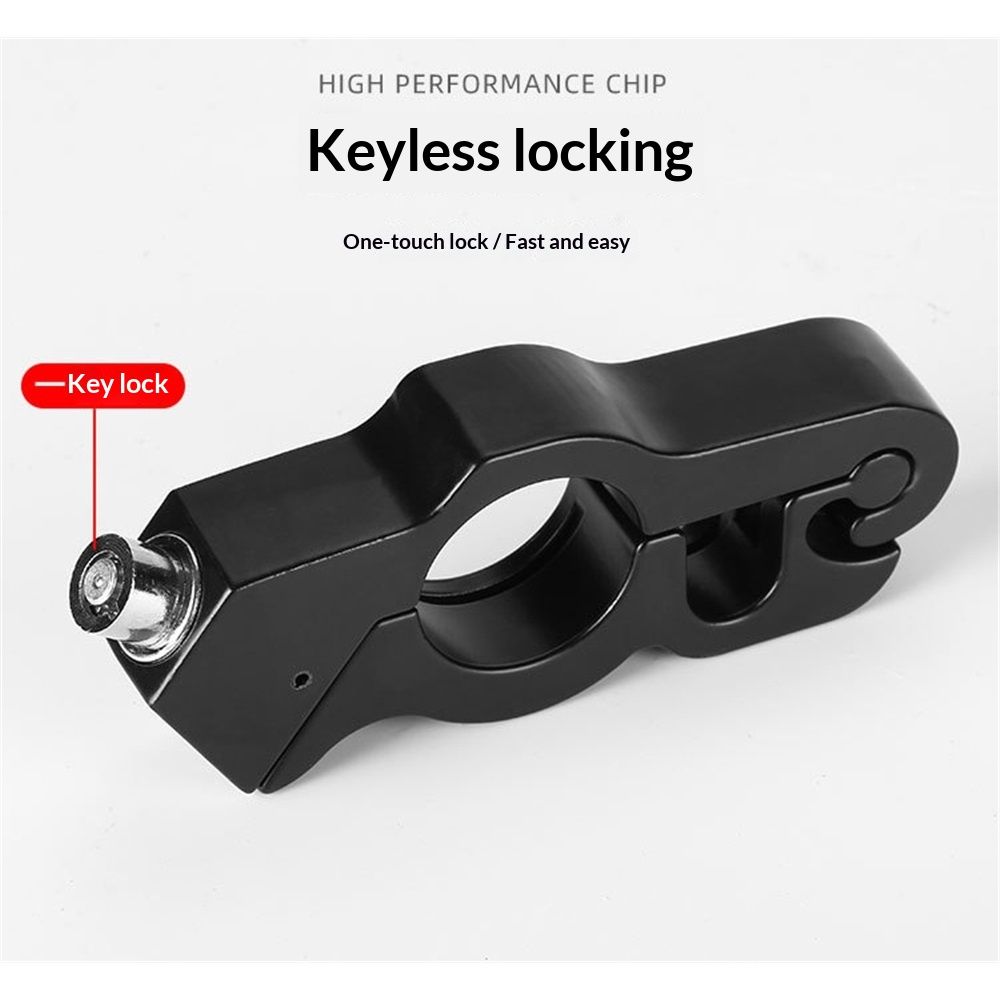 Lock Motorcycle, Heavy Duty Anti Theft Adjustable Bike Handlebar Lock with 2 Keys Protect Your Motorcycle (black) โ image 3