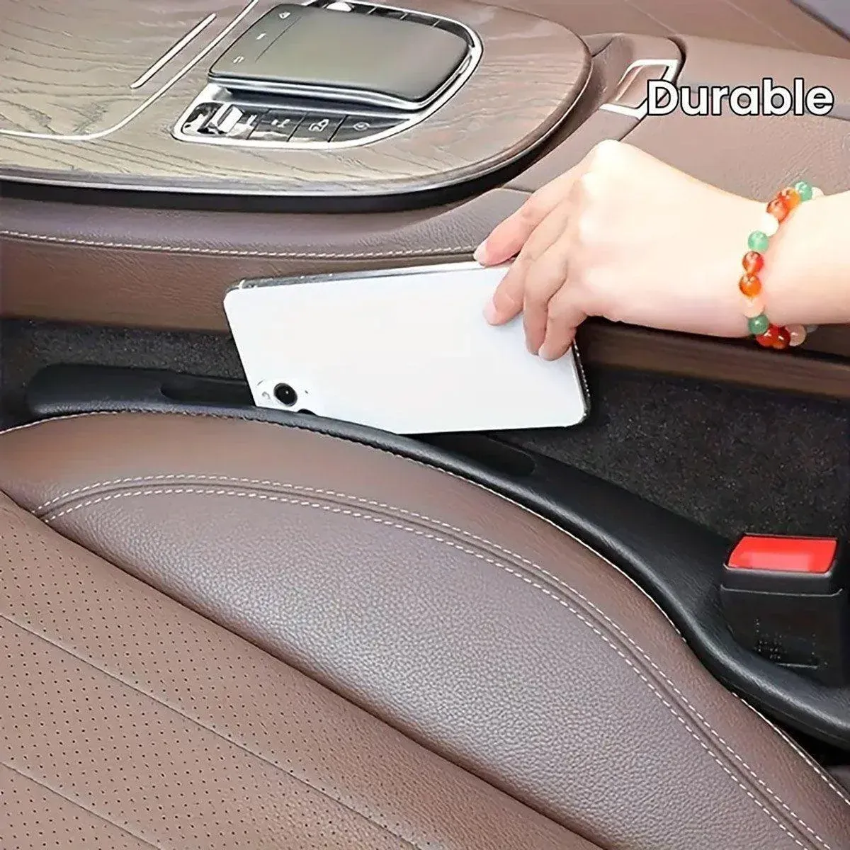 2PCS Vehicle Seat Gap Filler Leak-Proof Strip Organizer for Side Crevice Storage — image 5