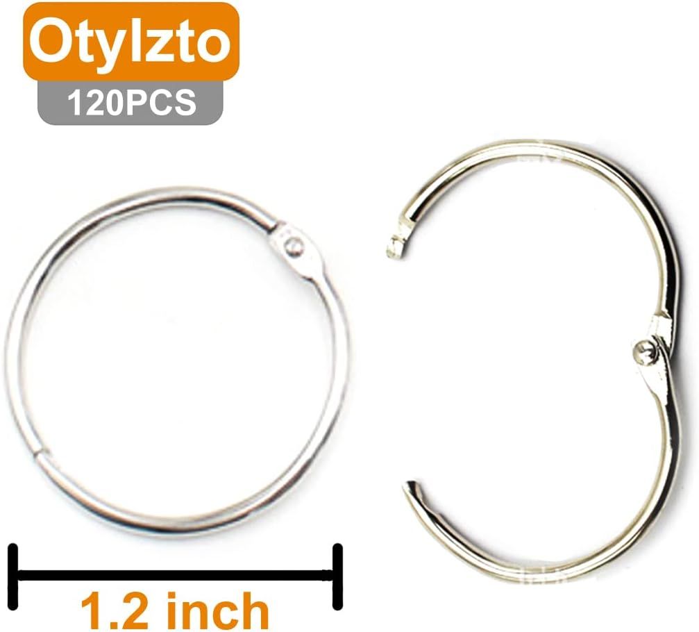 120pcs Metal Binder Rings 1 Inch, Paper Ring, Key Rings,Office Products โ image 2