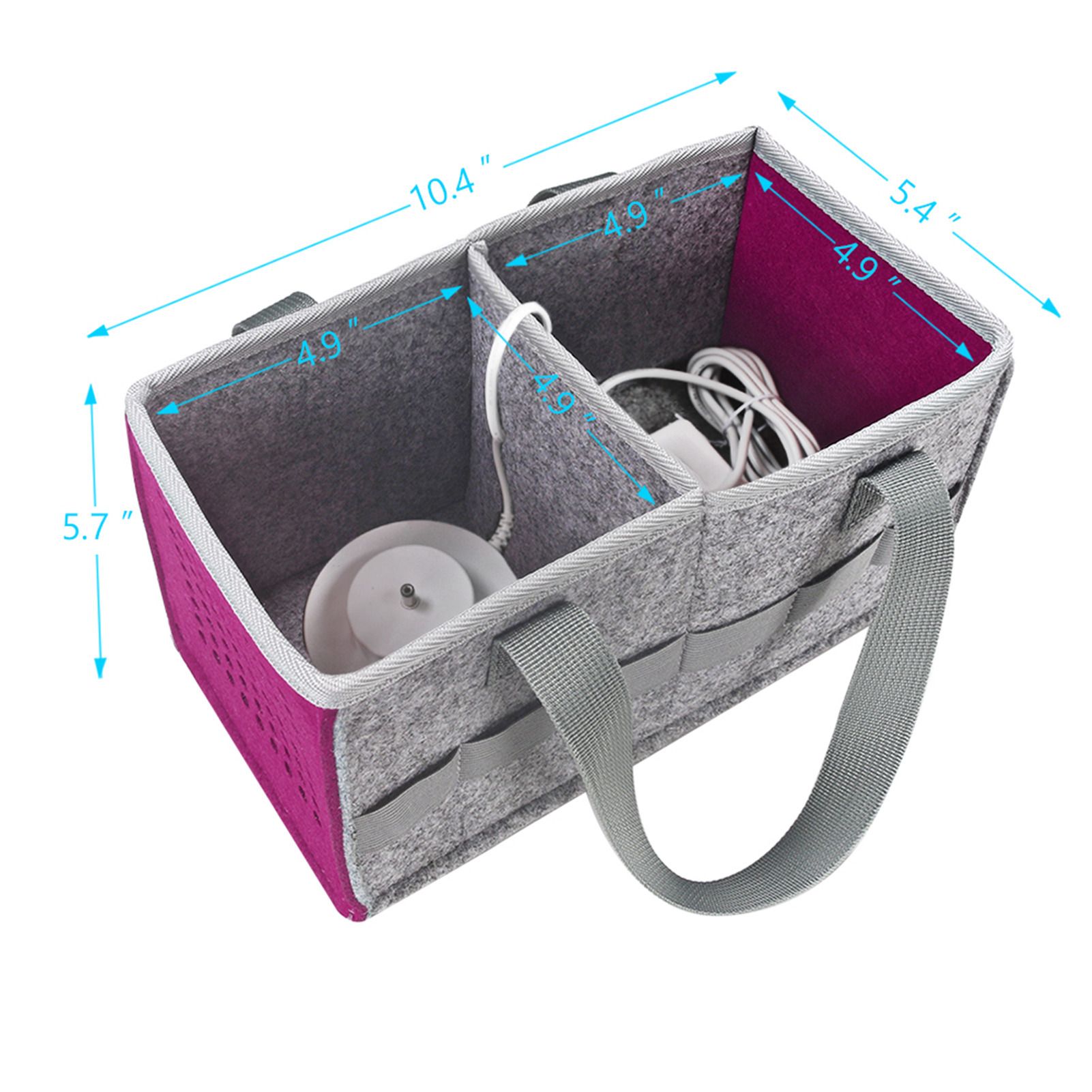 Carrying Case for Starter Set and Figurines, Travel Felt Cloth Musical Toy Folding Bag for Accessories (Purple)