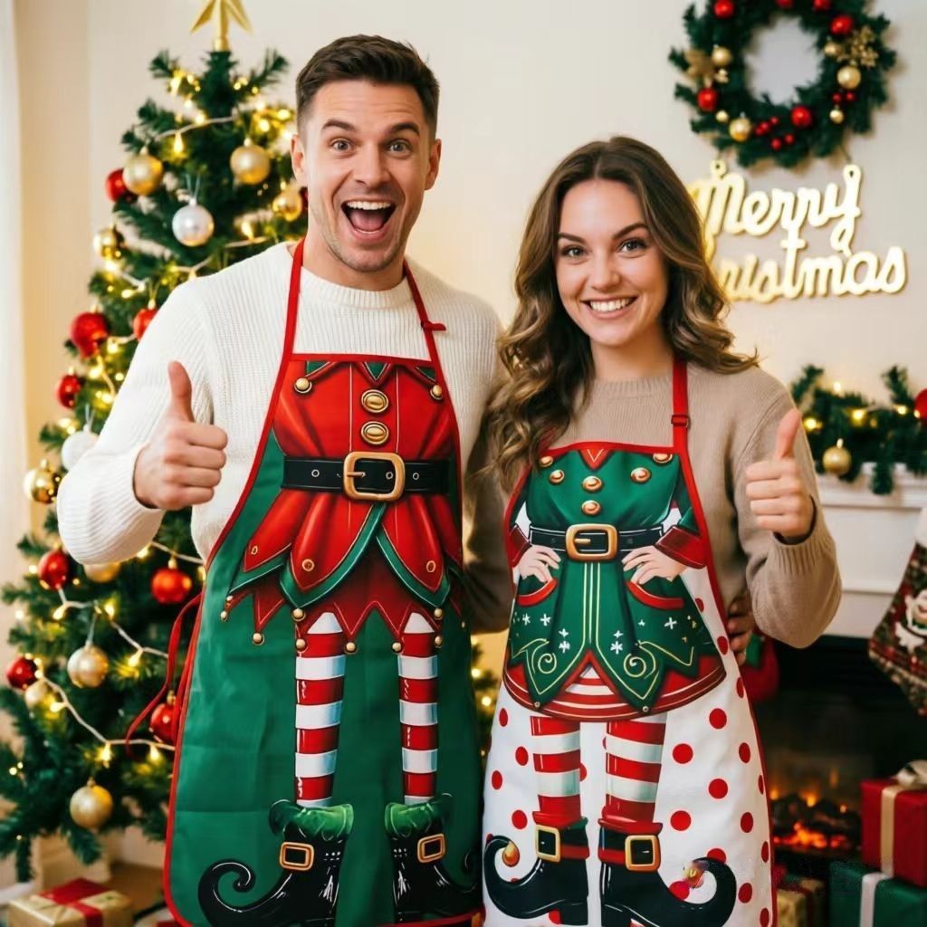 Funny Black Women‑style Party Apron, Practical Home Kitchen Apron, Playful Costume Item for Holiday Theme Party, 75*52cm — image 3