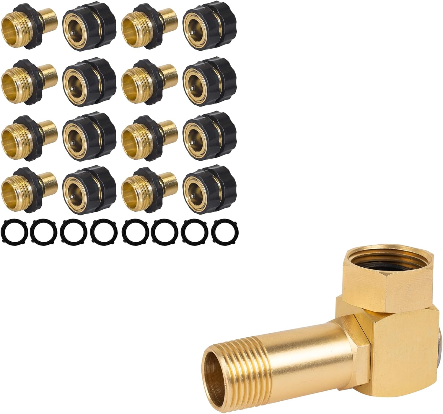 Garden Hose Quick Connect + Hose Reel Parts Fittings