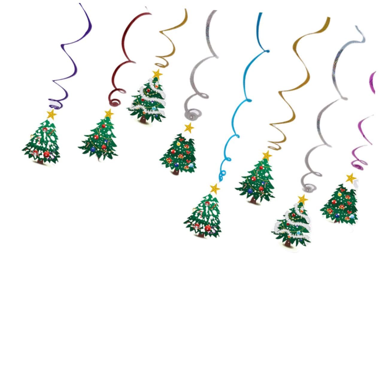 Swirl Decorations Christmas Tree Swirl Christmas Hanging Decorations Party Hanging Swirls Christmas Ornaments Swirls