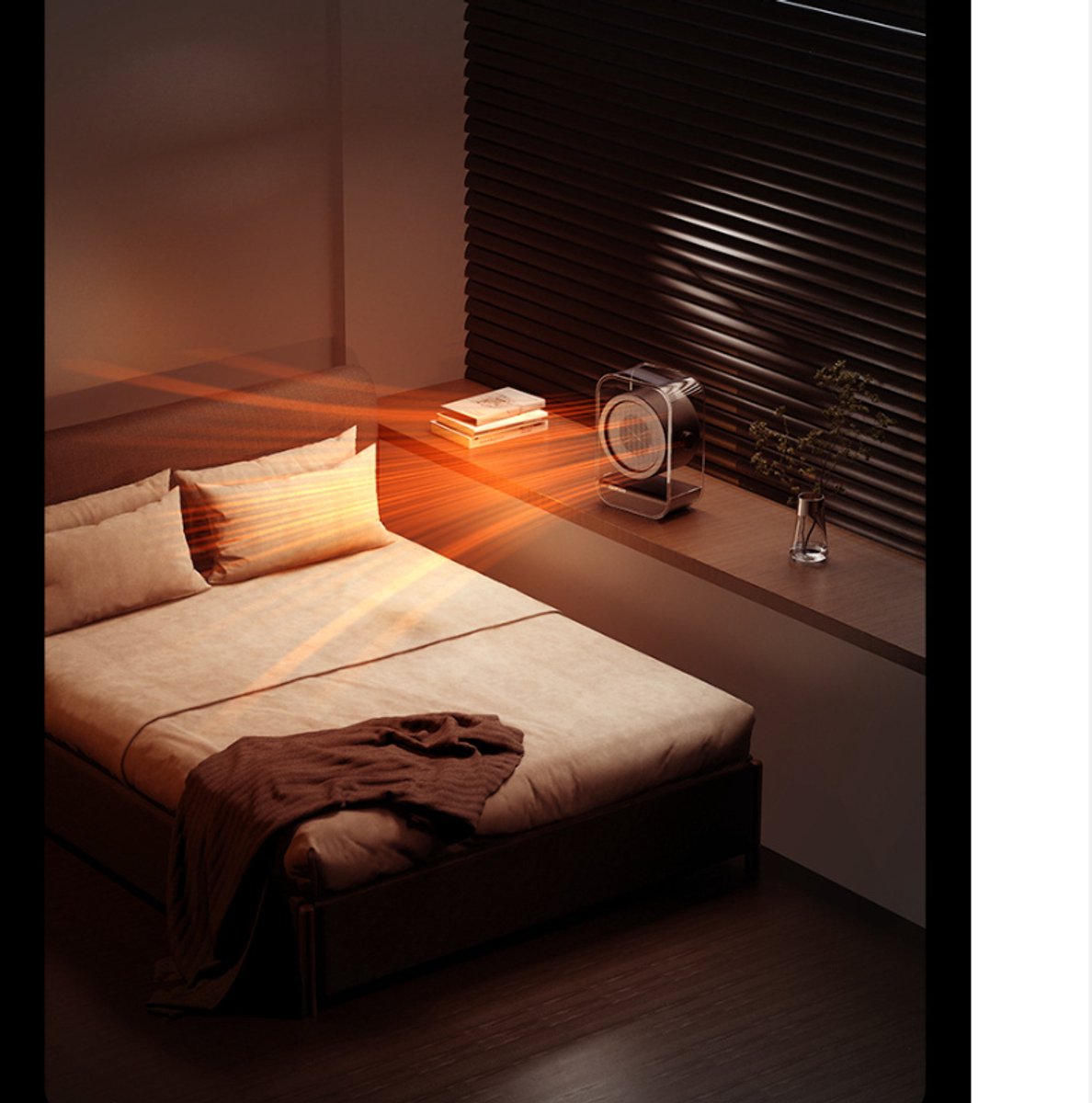 Electric Heater - Portable Electric Heater - Table Heater - Small Household Heater - Portable Fast Heating Electric Heater for the Office - 2 Temperature โ image 5
