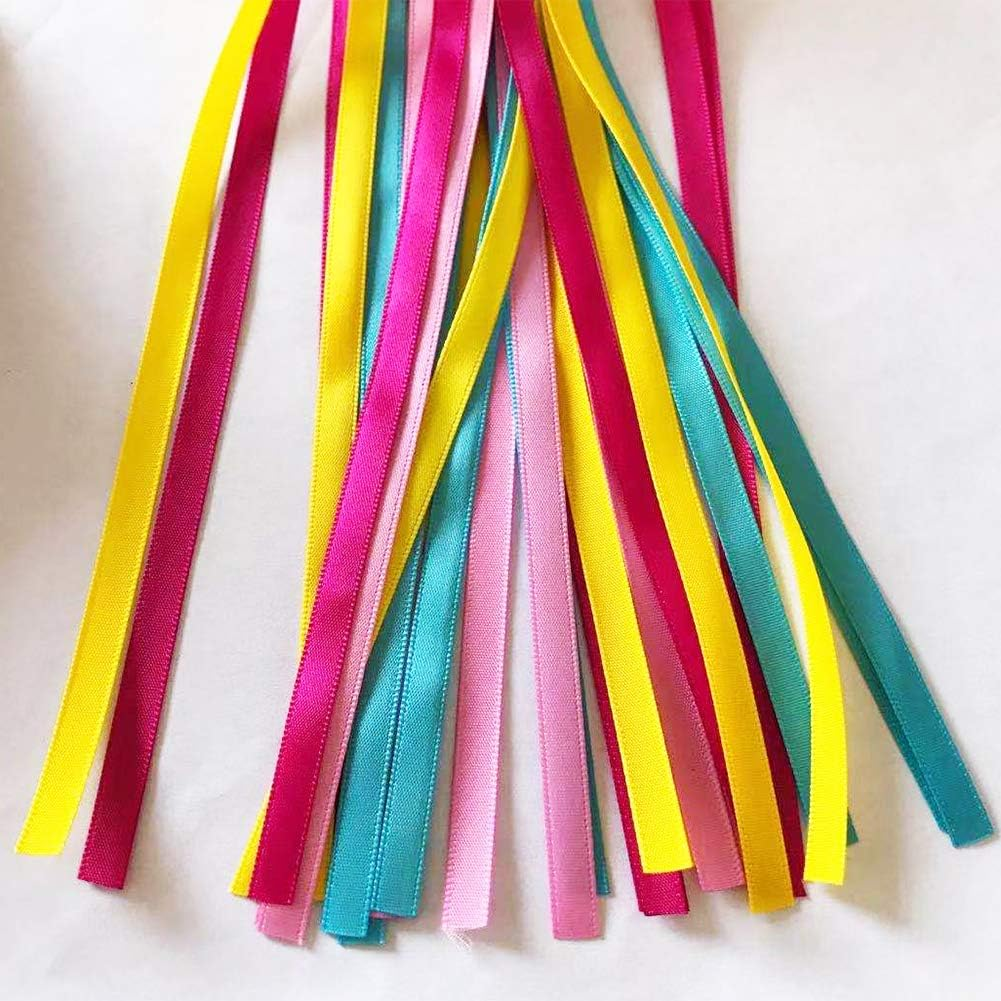 Bike Streamers Bicycle Handlebar Streamers Colorful Polyester Streamers Bike Grips Tassel Streamers Kids Bike Decorations — image 3