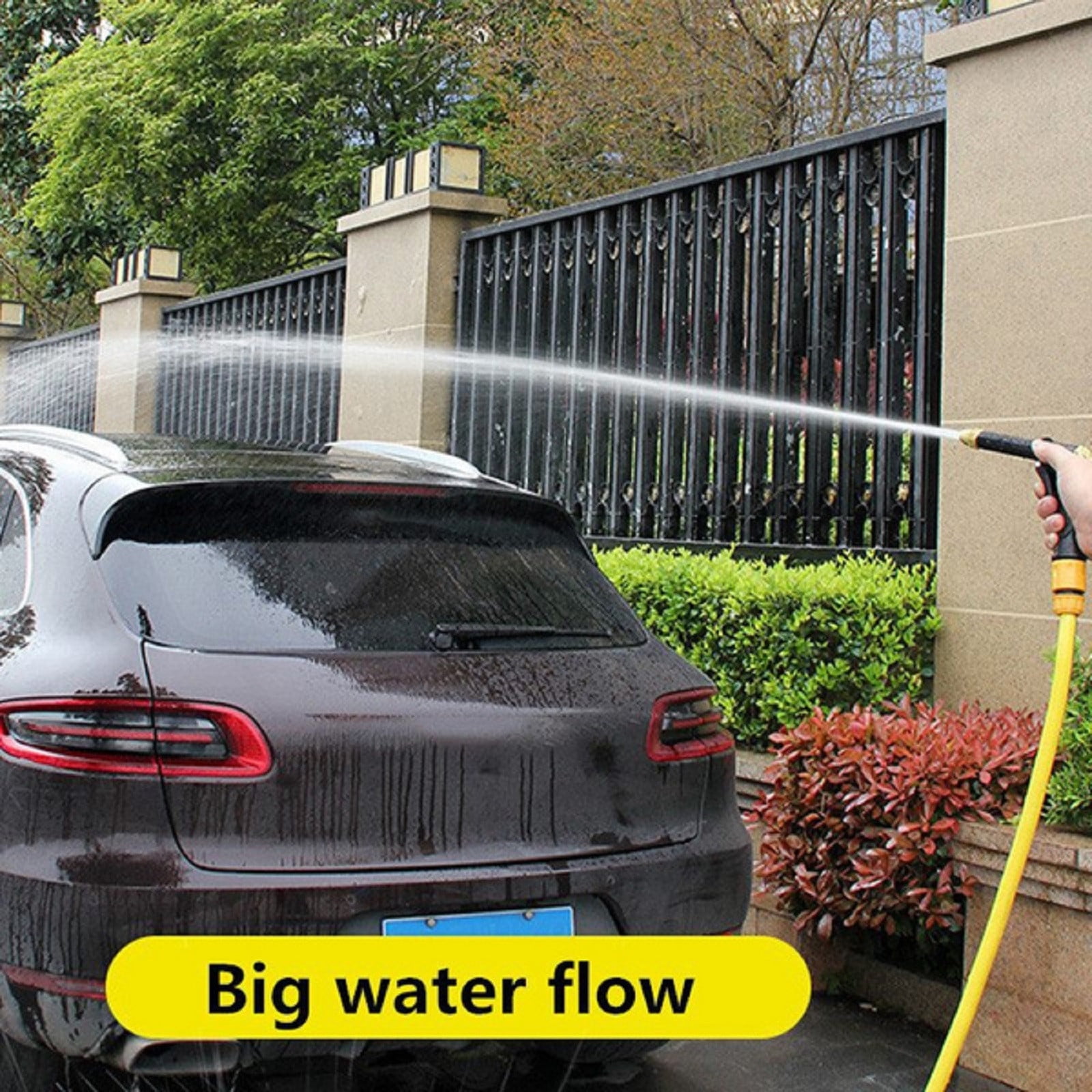 High Pressure Spray Water Gun Washing Garden Watering Hose Nozzle Sprinkler Car Cleaning Wash Tool Kits Auto Washer Black โ image 4
