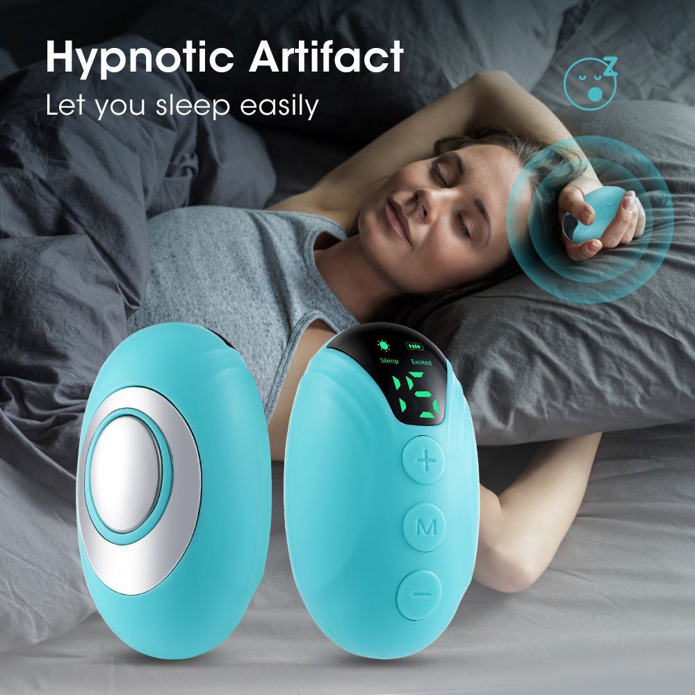 Green Portable EMS Pulse Sleep Aid Device - 15 Adjustable Levels, Dual Mode Handheld Relaxation Tool for Stress Relief and Better Sleep Quality โ image 2