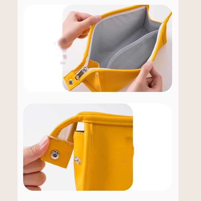 Women Make Up Makeup Bags Organizer Cosmetic Bag Candy Color PU Portable Toiletry Bag Travel Make Up Pouch — image 5
