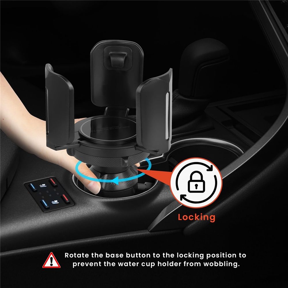 Upgraded 64oz Large Cup Holder Expander with Coaster for Car, Expandable Cup Holder Adapter with Adjustable Base, Universal Compatible with Yeti — image 5