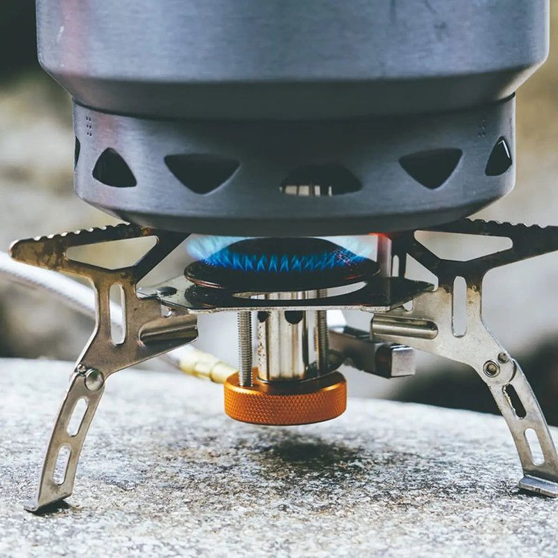 Portable Split Gas Stove Silver — image 4