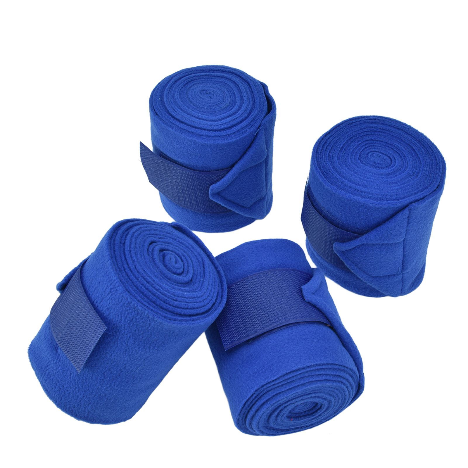 4Pcs Horse Leg Warp Hoop and Loop Fastener Guard Soft Polyester Set Kit for Dog Cow Cat Blue โ image 5