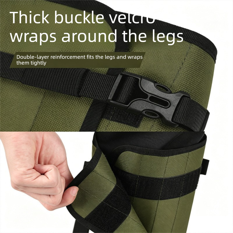 Waterproof Hiking Gaiters Green - 3 Layer Nylon Leg and Boot Covers with Adjustable Buckles for Bushwalking, Camping, Mud, Sand, Rain and Snow - 1 โ image 3