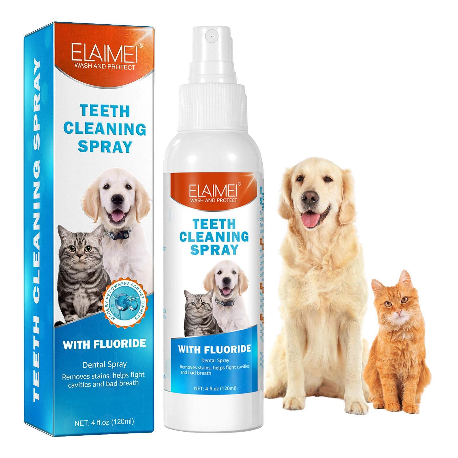 2 Pcs Pet Oral Breath Freshener Spray 120ML EACH — image 3