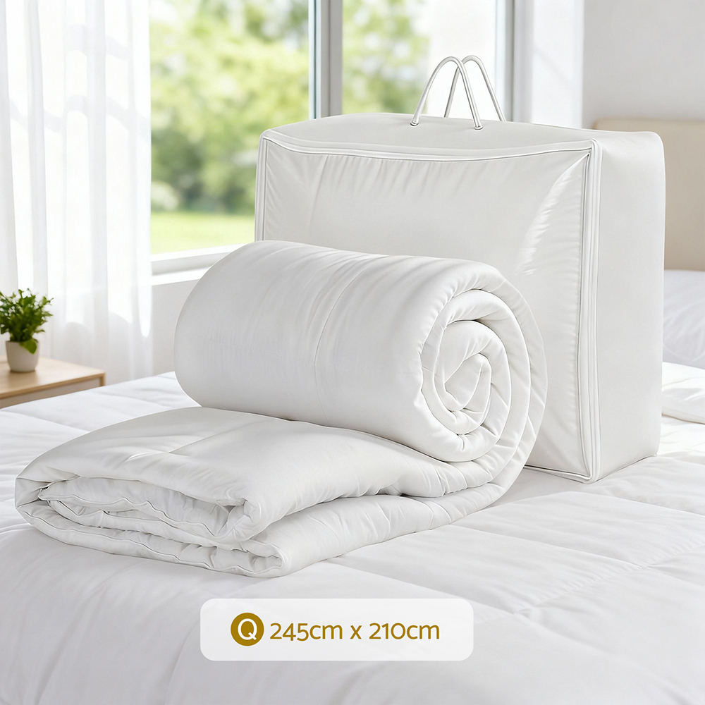 Giselle Bedding King Size 400GSM Microfiber Quilt All Season Duvet Quilts Comforter Winter Summer โ image 3