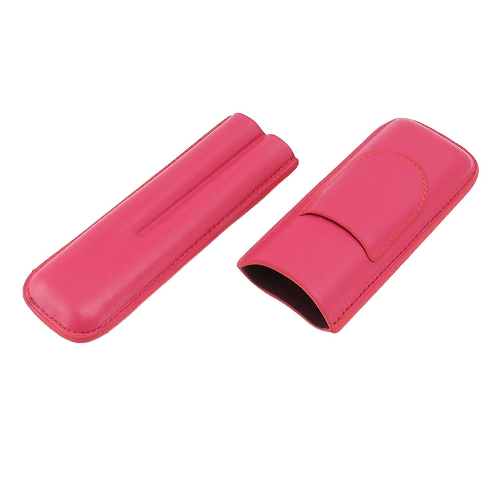 Cigar Case Elegant Vintage Hand Crafted Slim Portable 2 Fingers Cigar Holder for Travel Party Business Pink โ image 6