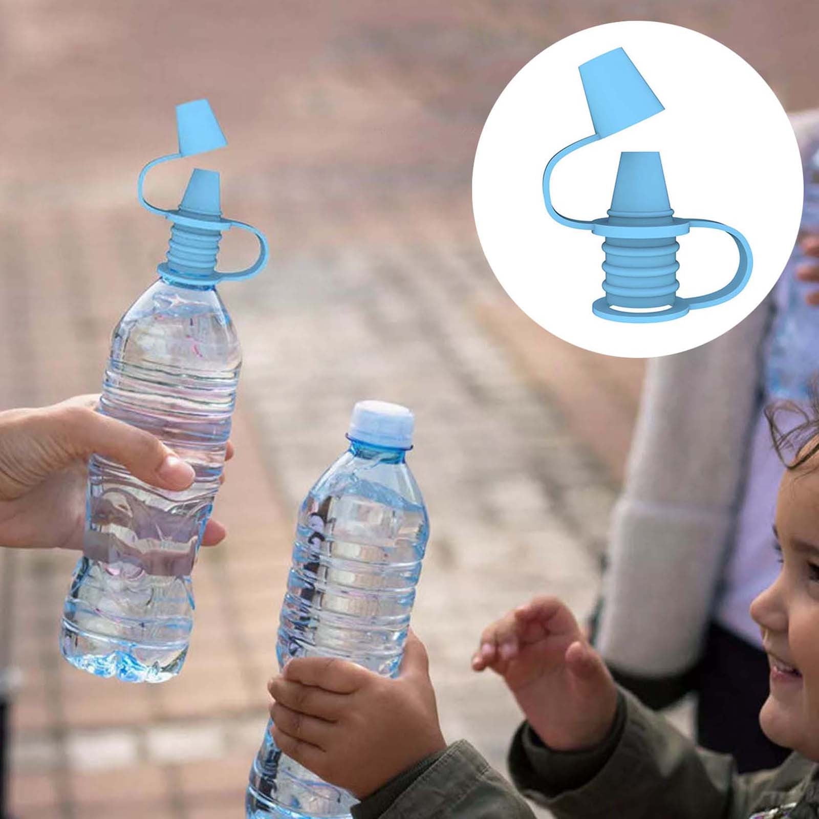 Silicone Sippy Top Spout with Protective Cap