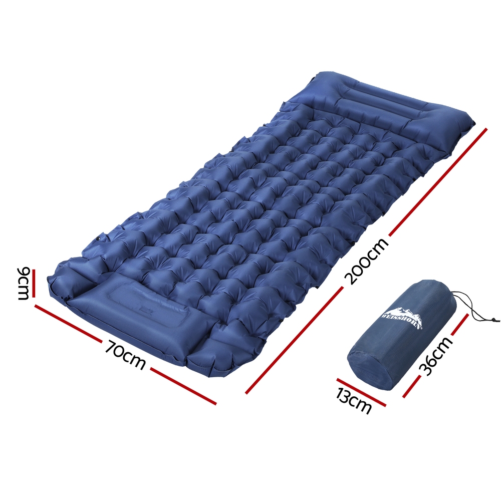 Weisshorn Self Inflating Mattress Camping Sleeping Mat Air Bed Single Pillow Bag — image 2