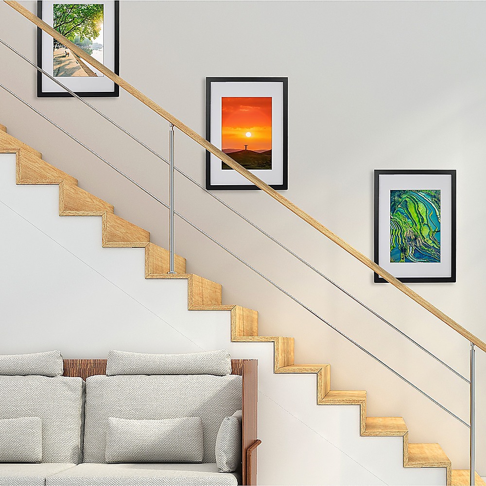 Photo Frames Collage Black A3 Picture Frame Wall Set Home Decor 3PCS โ image 2