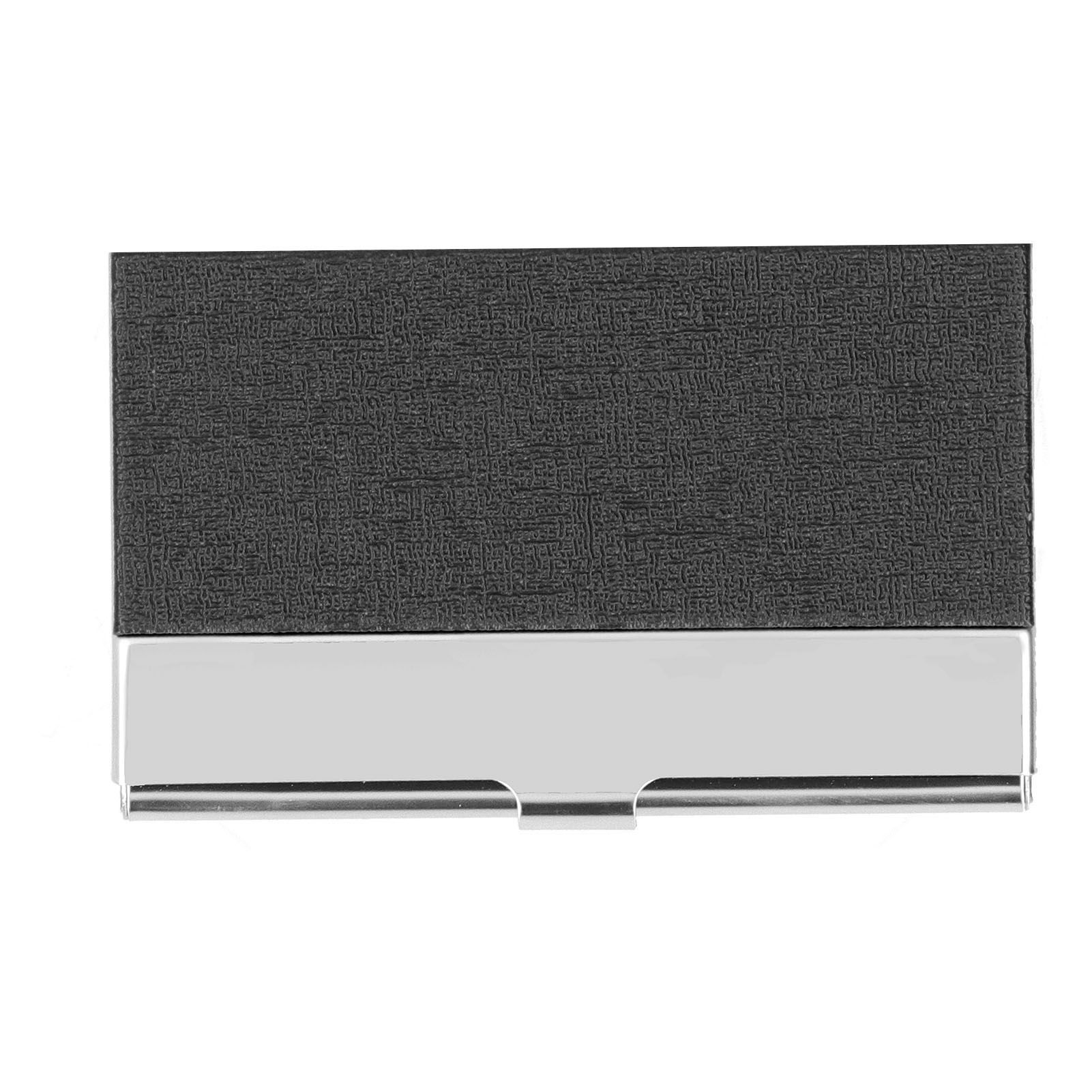 Business Card Holder Stainless Steel Name Card Case for Traveling and Business SuppliesBlack 701# — image 5