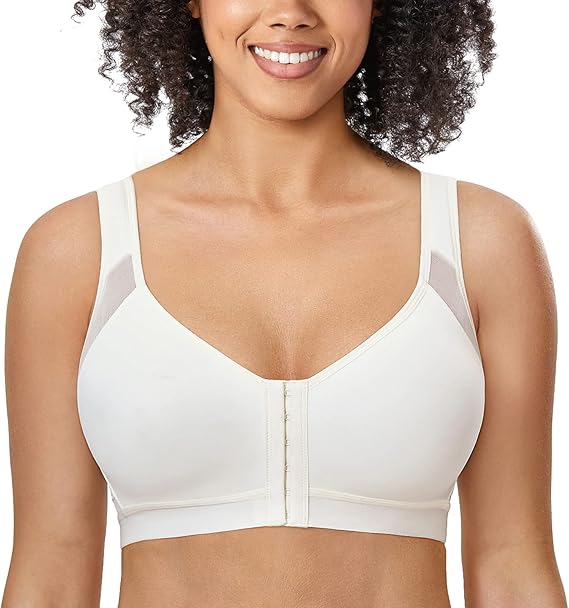 Women's Wireless Bra White Size XL 1 Piece