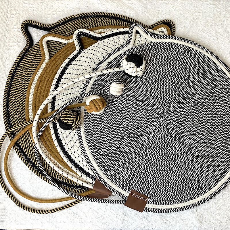 3 Pcs Pink Durable Cat Scratching Mat with Attached Toy Ball - Washable and Multi-Functional โ image 2