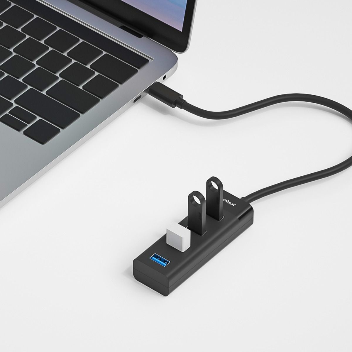 mbeat 4-Port USB-C Hub with USB-C DC Port — image 2