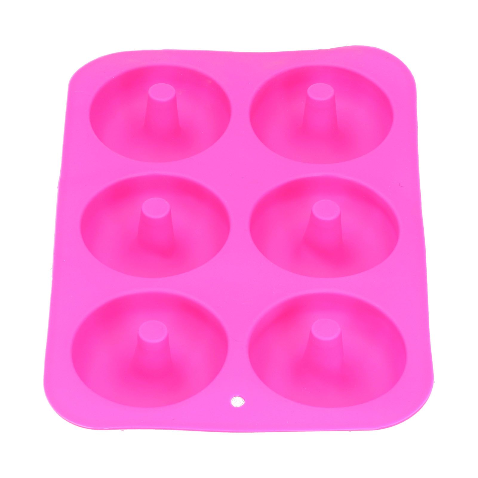 Donut Baking Pans 6 Grid Silicone Non Stick Donut Moulders for DIY Baking Lovers — image 4