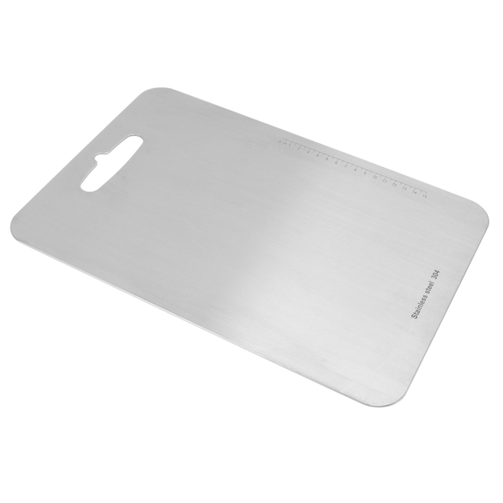 Cutting Board Double Sided 304 Stainless Steel Easy Cleaning for Cooking Kitchen M โ image 4