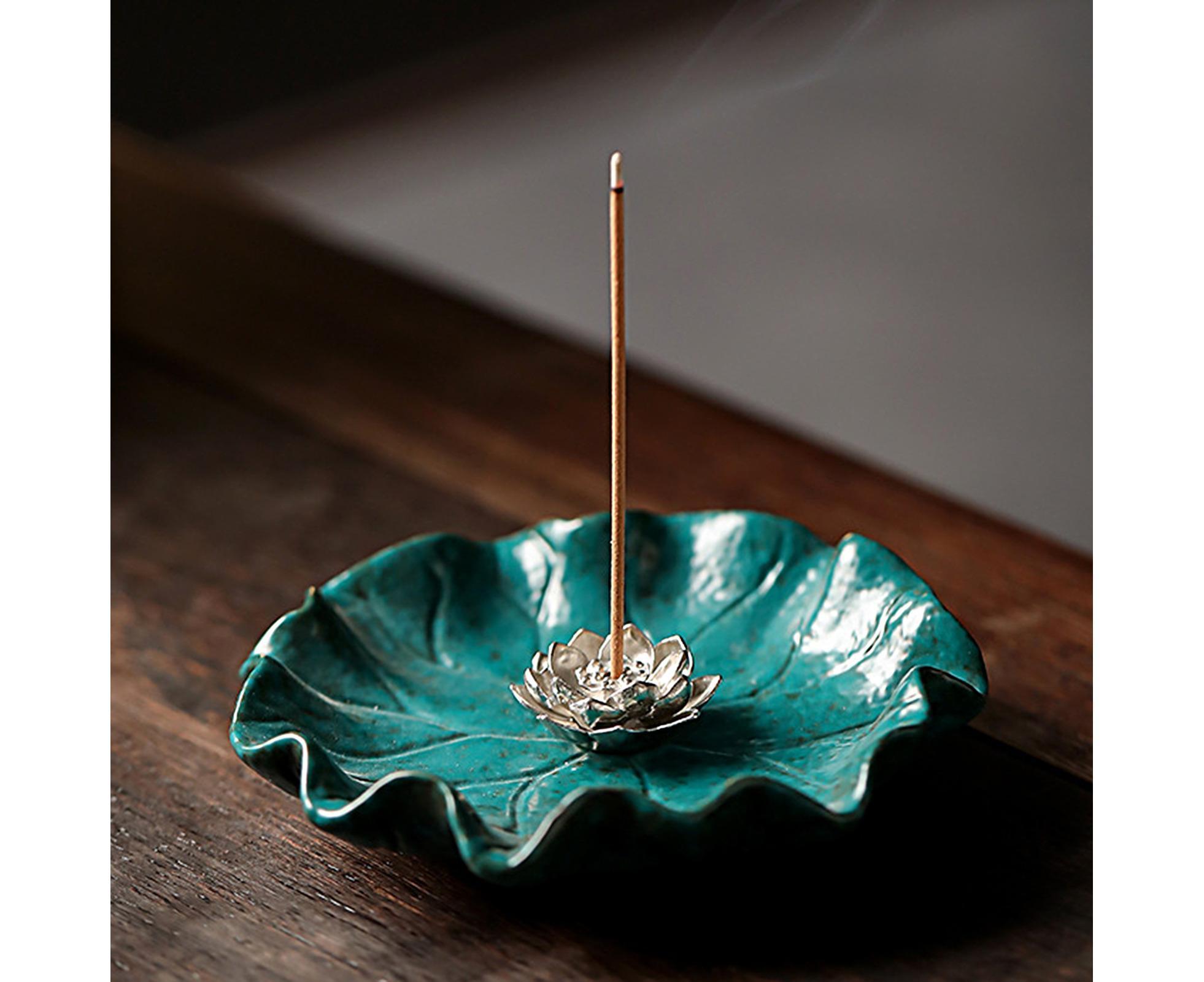 Lotus Leaf Mini Incense Holder for Teahouse-L — image 4