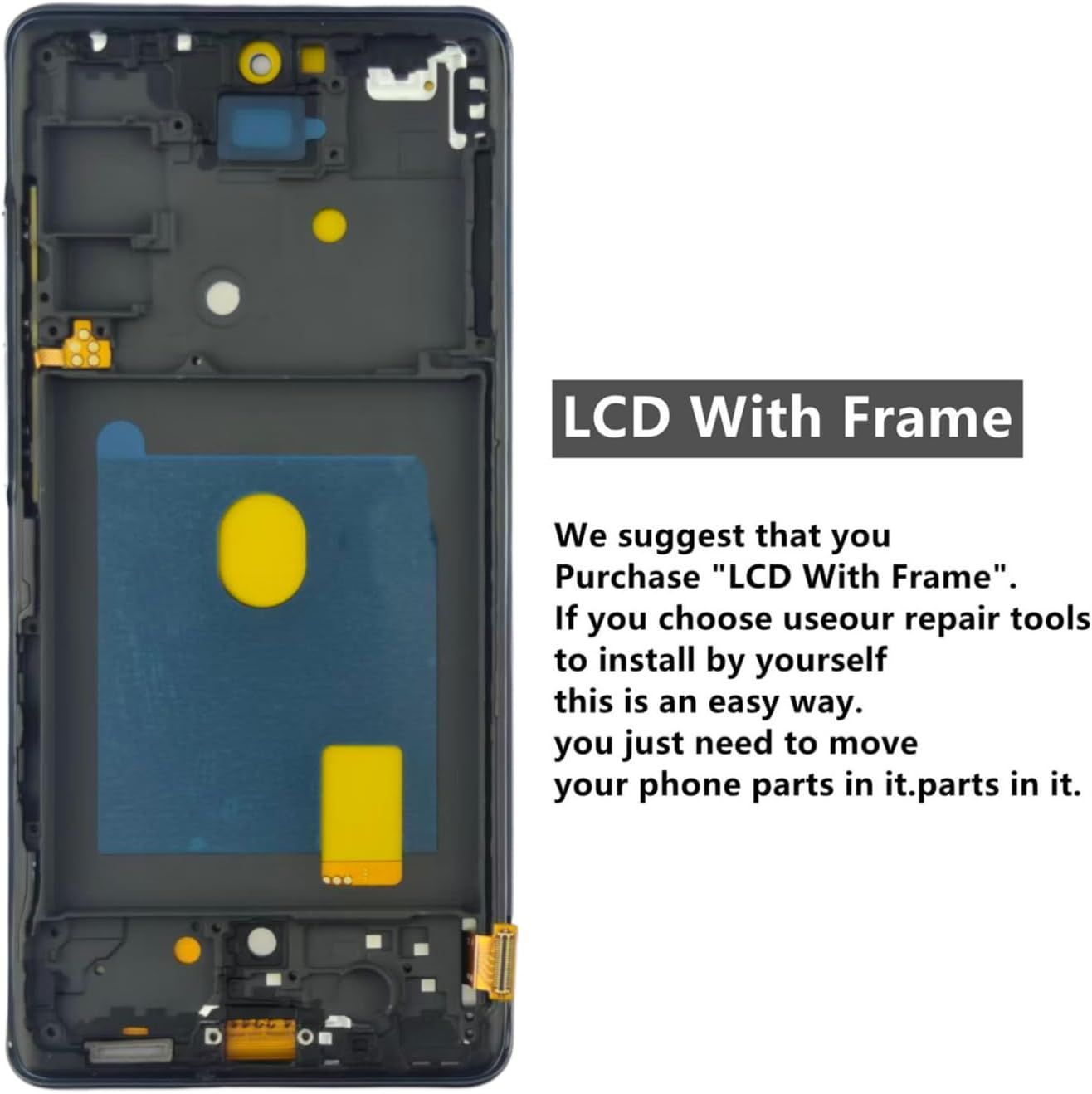 Samsung Galaxy S20 FE 5G Screen Replacement with Frame, 6.5 Inch 120Hz Super AMOLED Touch Digitizer, Full Repair Tool Kit & Tempered Glass Protector for โ image 3