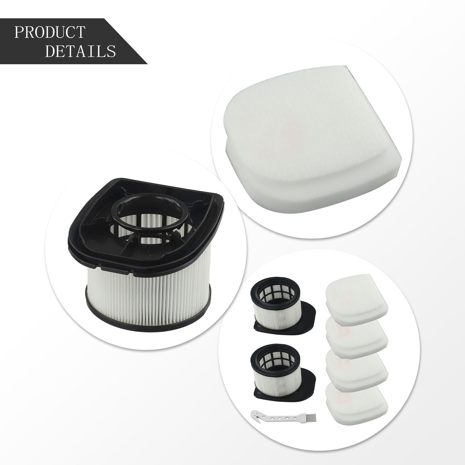IZ400/IZ420 Filter Set for Shark Stratos Cordless Vacuum 2 Post Filters 4 Foam and Felt Filters and Cleaning Brush â image 4