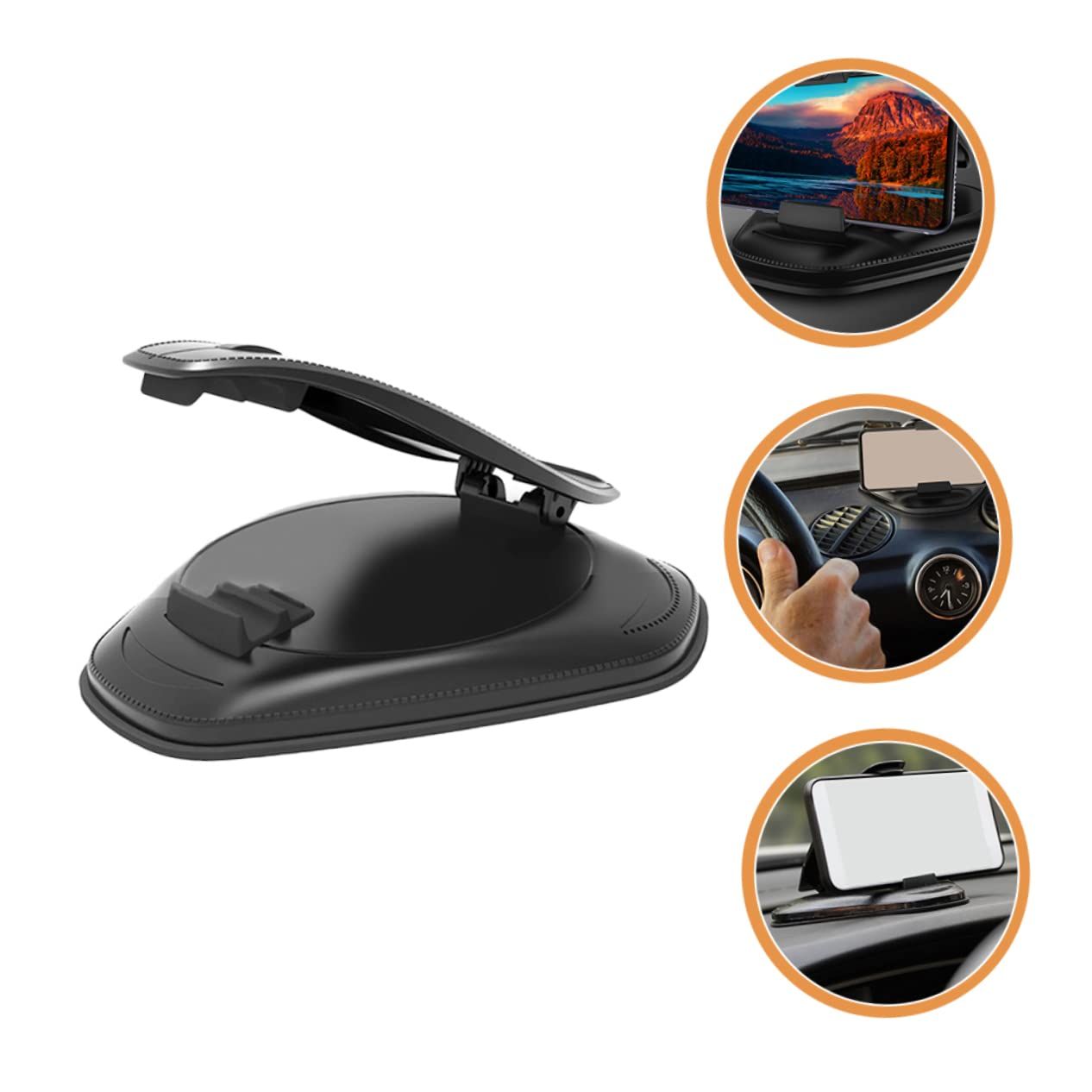 Car Phone Holder Phone Navigation Holder Car Accessory Vehicle Phone Holder Car Phone Mount Phone Bracket Mobile Phone Stand โ image 2