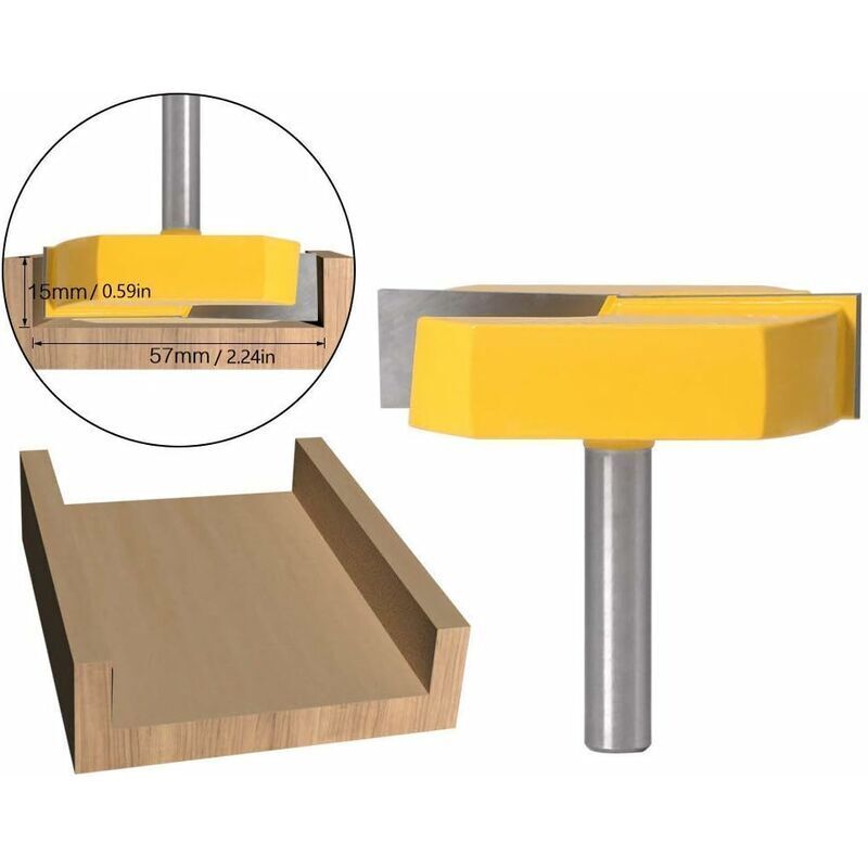 Router, Edge Router, 8mm Router, Bottom Cleaning Router, T-Slot Routers, 8x57mm Bottom, Yellow Blade, from DE — image 4