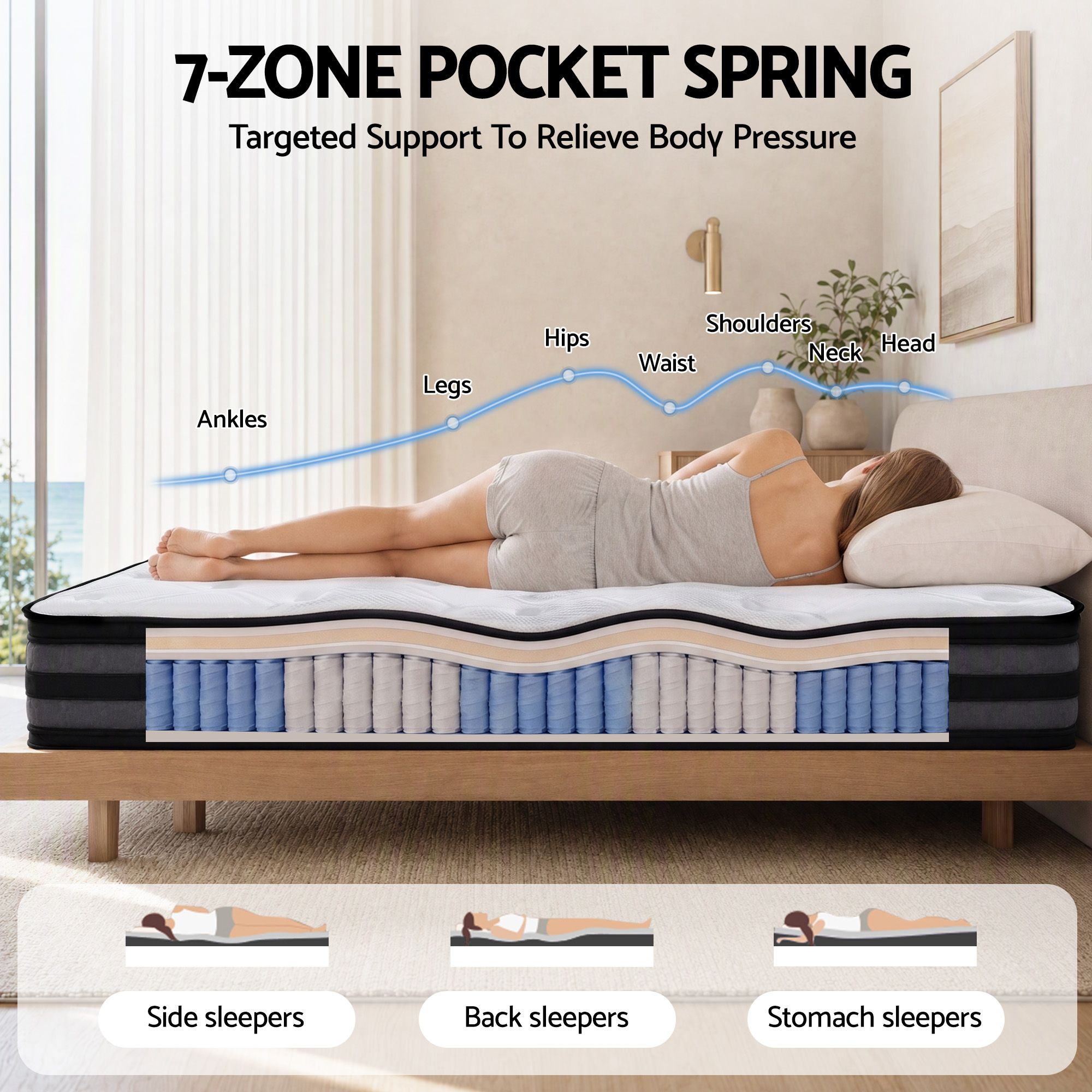 Giselle Bedding 36cm Mattress Cool Gel Memory Foam Queen โ image 5