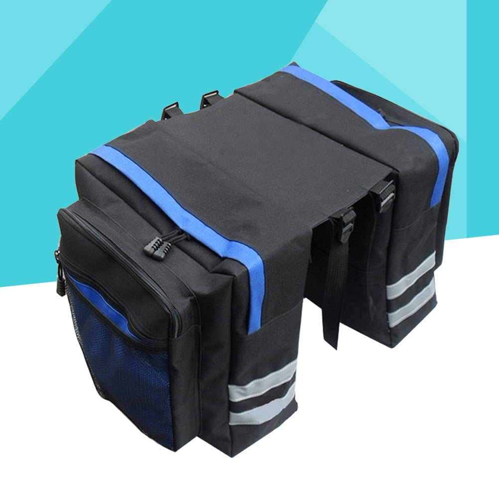 Bike Panniers Bag - 27L Large Rear Rack Bike Ebike Saddle Trunk Bags for Bicycle Water Resistant for Grocery Commuter Long Trip, Black — image 3